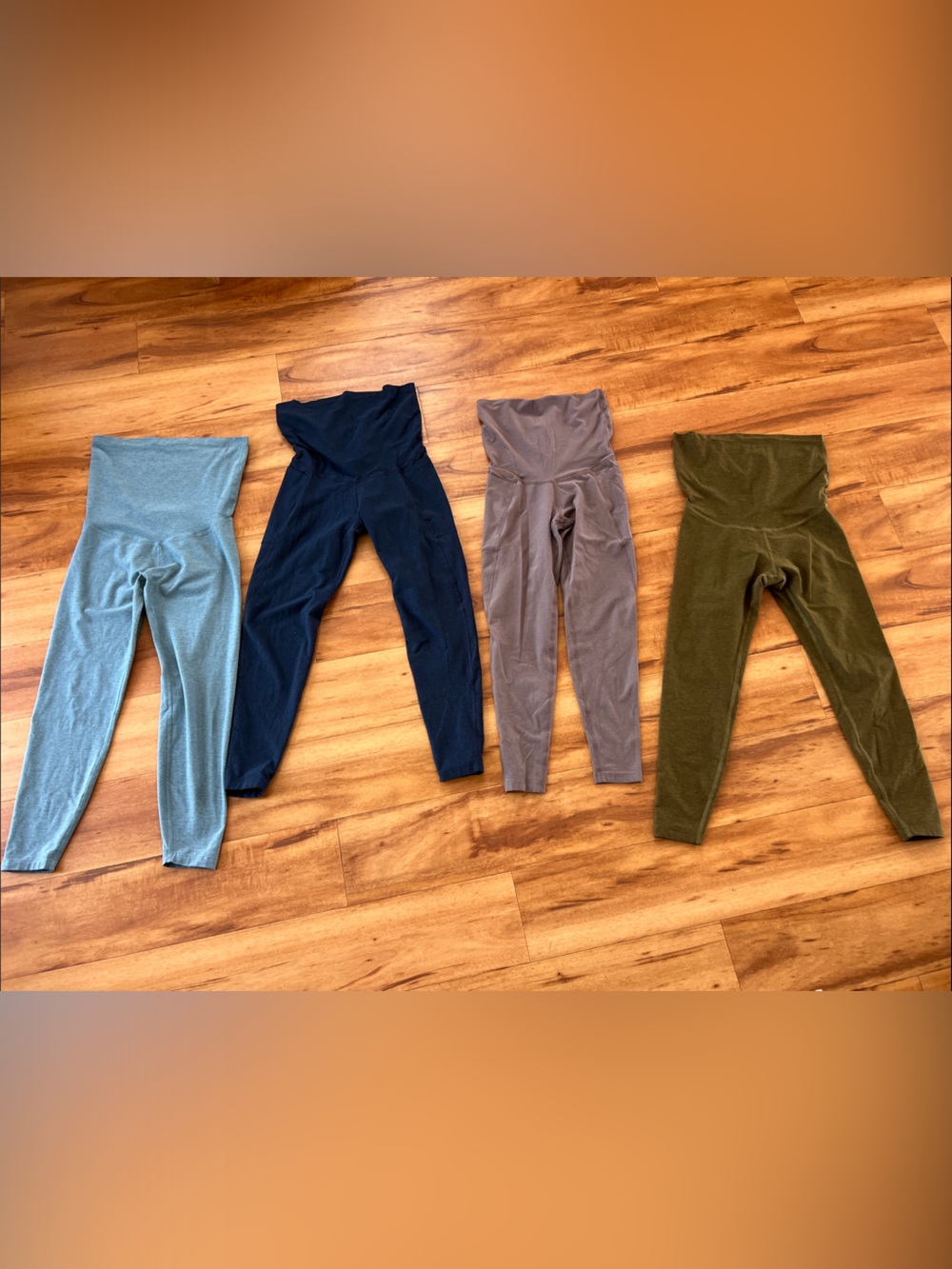 Beyond the Bump bundle Leggings - Blue, Navy, Taupe, Olive
